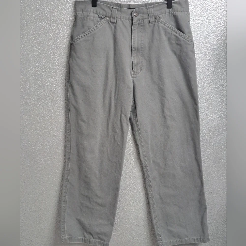 Perry Ellis America Men's Olive Green Jeans    Size 34/30